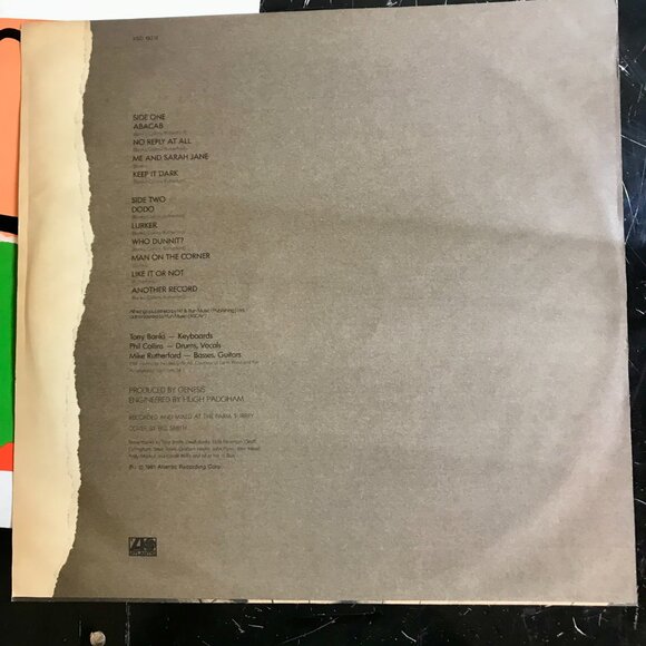 GENESIS Abacab 1981 Vinyl Record LP Atlantic Recording Used Untested - Picture 4 of 8